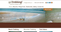 Desktop Screenshot of gotrekking.ie