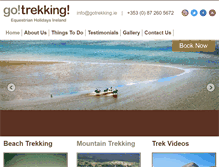 Tablet Screenshot of gotrekking.ie